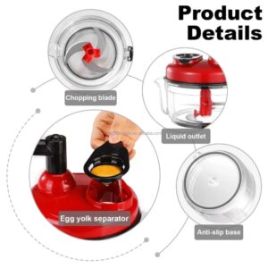 Manual Hand Multifunction Speedy Vegetable Quick chopper | Quick Chopper Vegetable - Onion Chopper | Kachomer Salad Mach