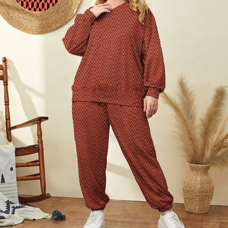 9a78e14fdc1a84860af97672c732c303 Check Pattern Loungewear Set For Women Stylish Design Smooth Comfort Easy Wear