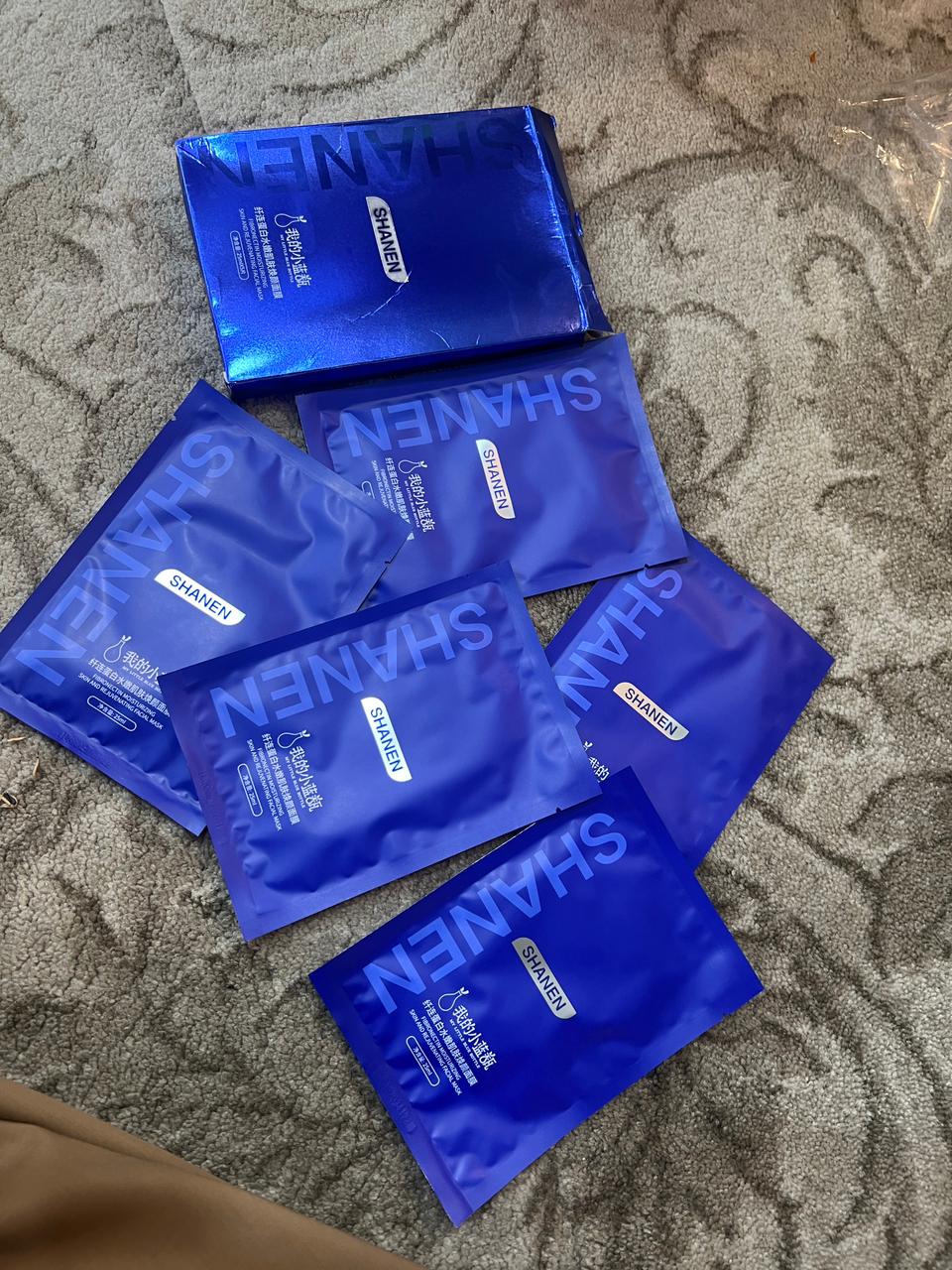 9a8baff7d6e5e59d3436308a8888b817 Shanen Fibronectin Facial Masks | Moisturizing & Rejuvenating | Box of 5 | 25 ml Essence Each - Image 3