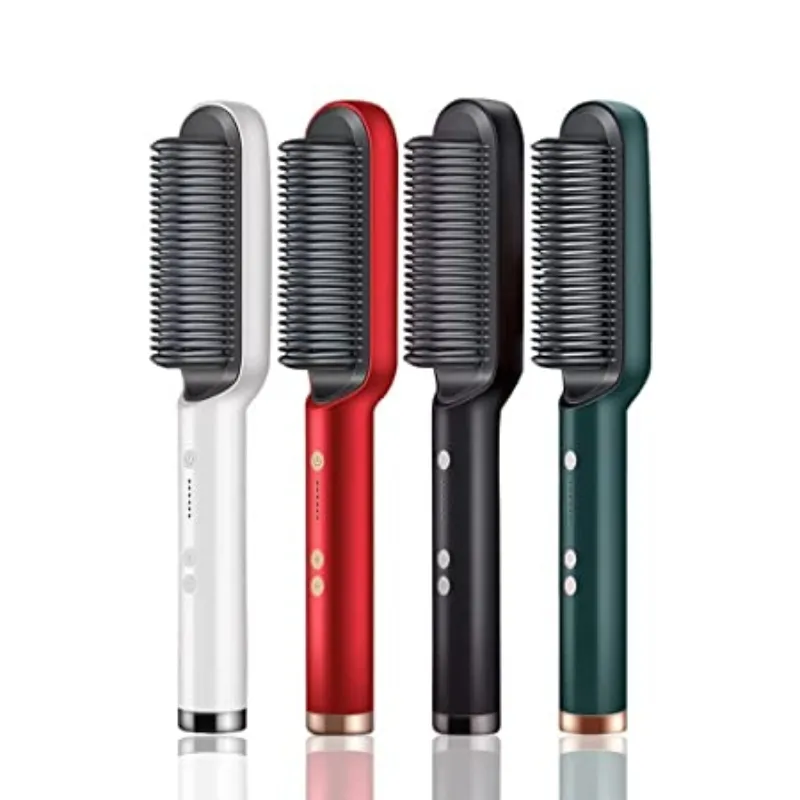 9a91452217effa574bc1f4f078a871ab 909 Hair Straightener Brush | 6 Heating Modes Electric Hair Straightener Comb (Random Color) - Image 4