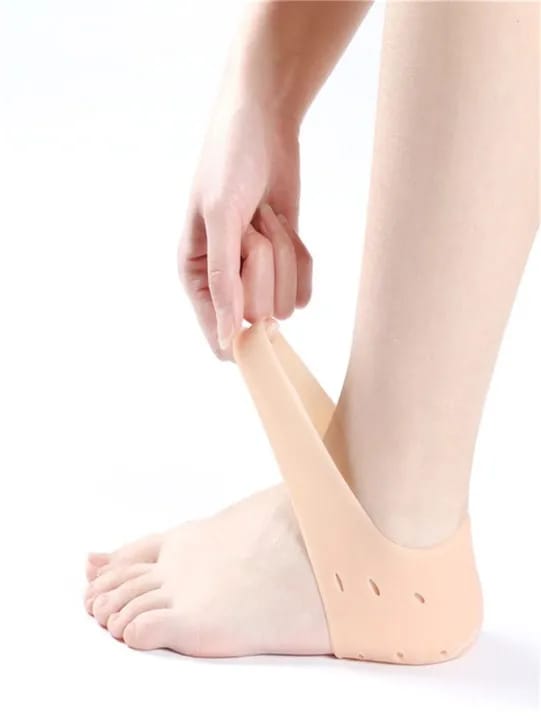 9aaae5af15b1286d1102808d38be22af Silicone Gel Heel Pad Socks | Pain Relief & Anti‑Crack | 1 Pair Heel Guards & Protectors for Men & Women - Image 3