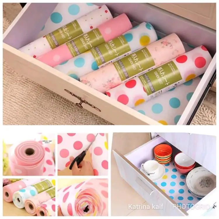 9aba9e062191a80dbff932cf5b95a4ec.jpg_750x750.jpg_ 1 Roll - Kitchen Polka Foamic Sheet ( 45 x 150cm ) ( Random Design )