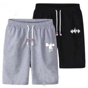 [Pack Of 2] Simple Stripe Style Fashion Shorts for Men | Shorts For Sports & Fitness