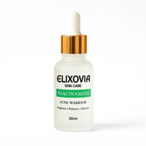 Elixovia Niacinamide Plus Acne Warrior Serum – Brighten, Balance & Clarify (30ml)