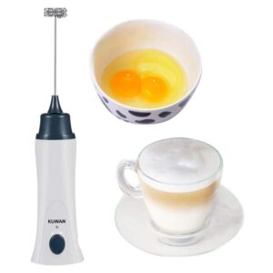 Rechargeable Electric Coffee Frother & Milk Beater – Handheld Foam Maker with Stainless Steel Whisk, USB Charging, and P