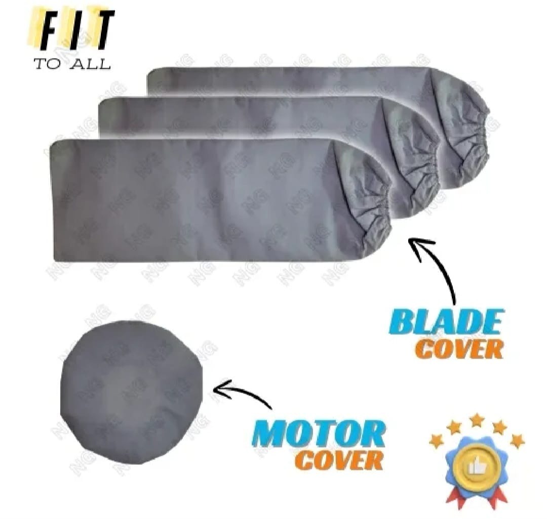 9cb707d623ab549bbd3f8f3fc6ea6ff2 Universal Ceiling Fan Blade & Motor Cover Set – Dustproof, Washable Fabric Protection for Home & Office Fans