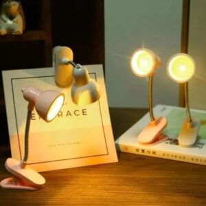 Mini Book Light with Clip – Portable LED Reading Lamp, Travel Bedroom Night Light, Eye Protection (Random Color)
