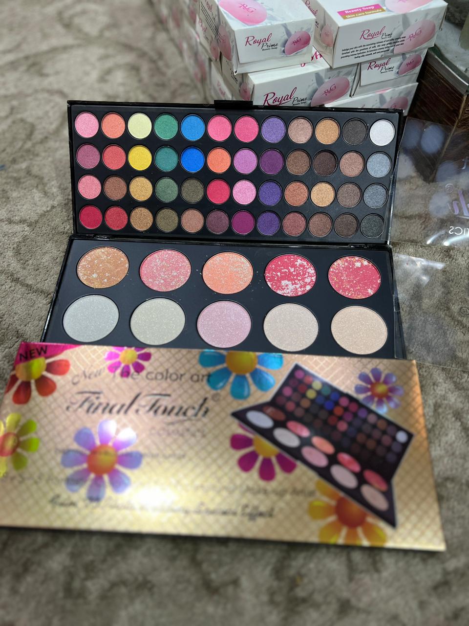 9d049f171e3e89be817f5c7e01a79982 Final Touch Matte Palette | 48 Colors Eyeshadow, Blusher & Highlighter | Professional Makeup Kit - Image 5
