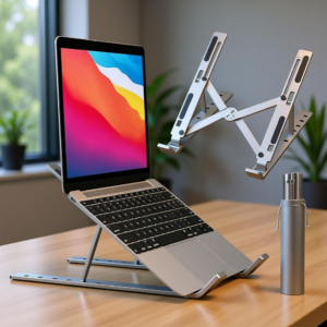Speed X 18 Inch Biggest Height Heavy Duty Professional Laptop Stand Aluminium Alloy Creative Adjustable Folding Portable