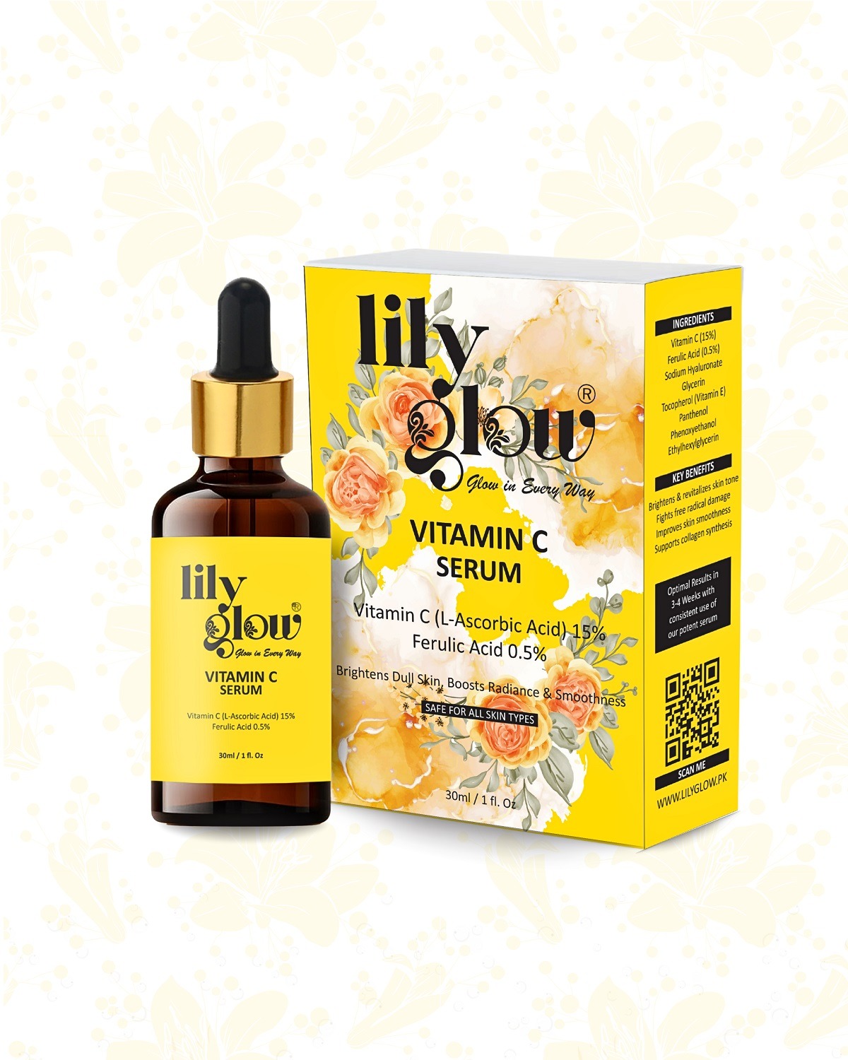 9e57300629120c16e3222bc370cc1fed Vitamin C Serum - Brightening Hydrating Formula (30ml) - Image 3