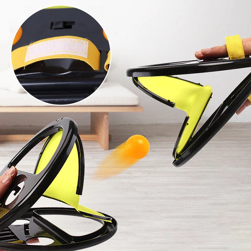 9e7d3e40d34aaa37e966433c92505ac2 Double Player Ball Catch Toy – Interactive Parent-Child Toss & Catch Game Set with 1 Racket & 2 Balls | Fun Indoor Outdo