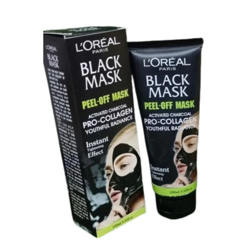 L'Oreal Paris Deep Cleansing Peel-Off Blackhead Remover Face Mask with Collagen – Pore-Minimizing, Purifying Formula for