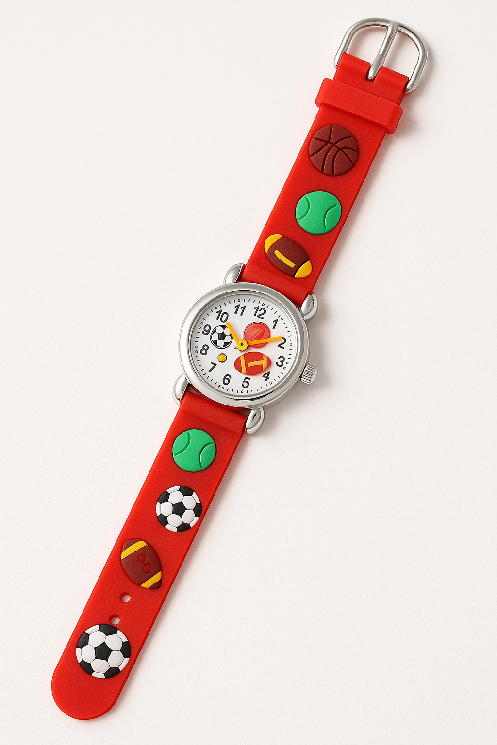 ChatGPT-Image-Aug-11-2025-05_03_26-PM High Quality Cute Football Cartoon Children Watch Girls Rubber Kids Watches Boys Silicone Quartz Wristwatches (Random-Co - Image 3
