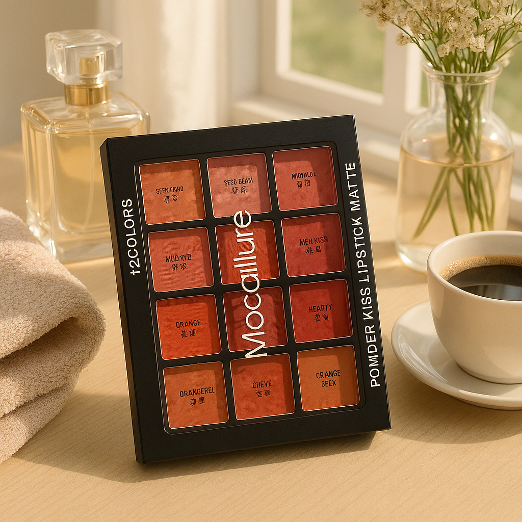 Copilot_20250823_115014 Mocallure 12-Color Lip Palette / Long-Lasting Professional Lip Kit for Every Mood - Image 2