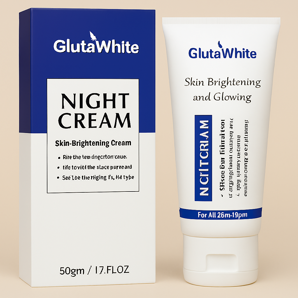 Copilot_20250902_102400 Gluta White Night Cream – Advanced Skin Brightening, Nourishing & Anti-Aging Formula (50ml) - Image 2