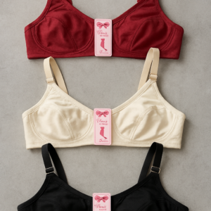 Jersey High Quality Soft Stuff Non-Padded Bra for Women – Plain, Comfortable & Lightweight Everyday Wear Lingerie (R