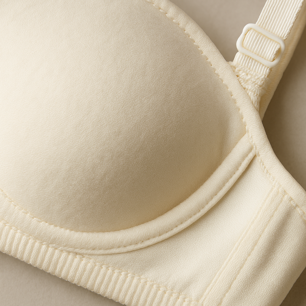 Copilot_20250908_124043 Cotton Light Padded Bra – Comfortable Everyday Wear, Plain Design (Sizes 32–42, Beige) - Image 2