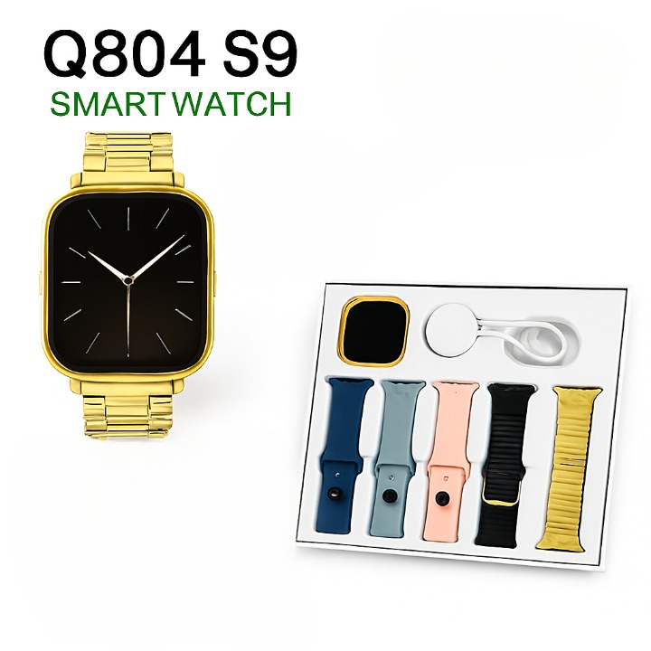 Copilot_20250908_175946_cleanup Q804 Imran Khan New Model Watch – Golden Color with 7 Straps & Original Metal Strap - Image 3