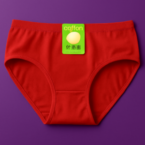 Jersey Plain Panty for Women – Soft & Comfortable Everyday Underwear, Lightweight and Breathable Lingerie in Red (1