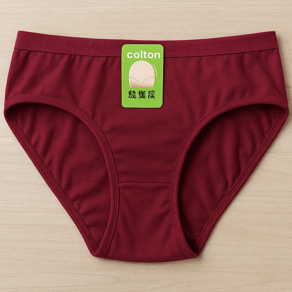 Copilot_20250909_174421 Jersey Plain Panty for Women – Soft, Lightweight & Comfortable Everyday Underwear, Breathable Jersey Fabric in Maroo - Image 4