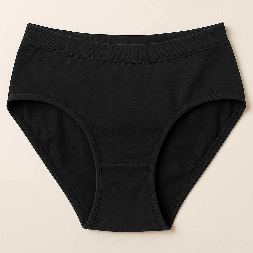 Copilot_20250911_112235 Malai Soft Fabric Underwear for Women – High Quality, Comfortable & Lightweight Everyday Panty in Black, Sizes S, M, - Image 4