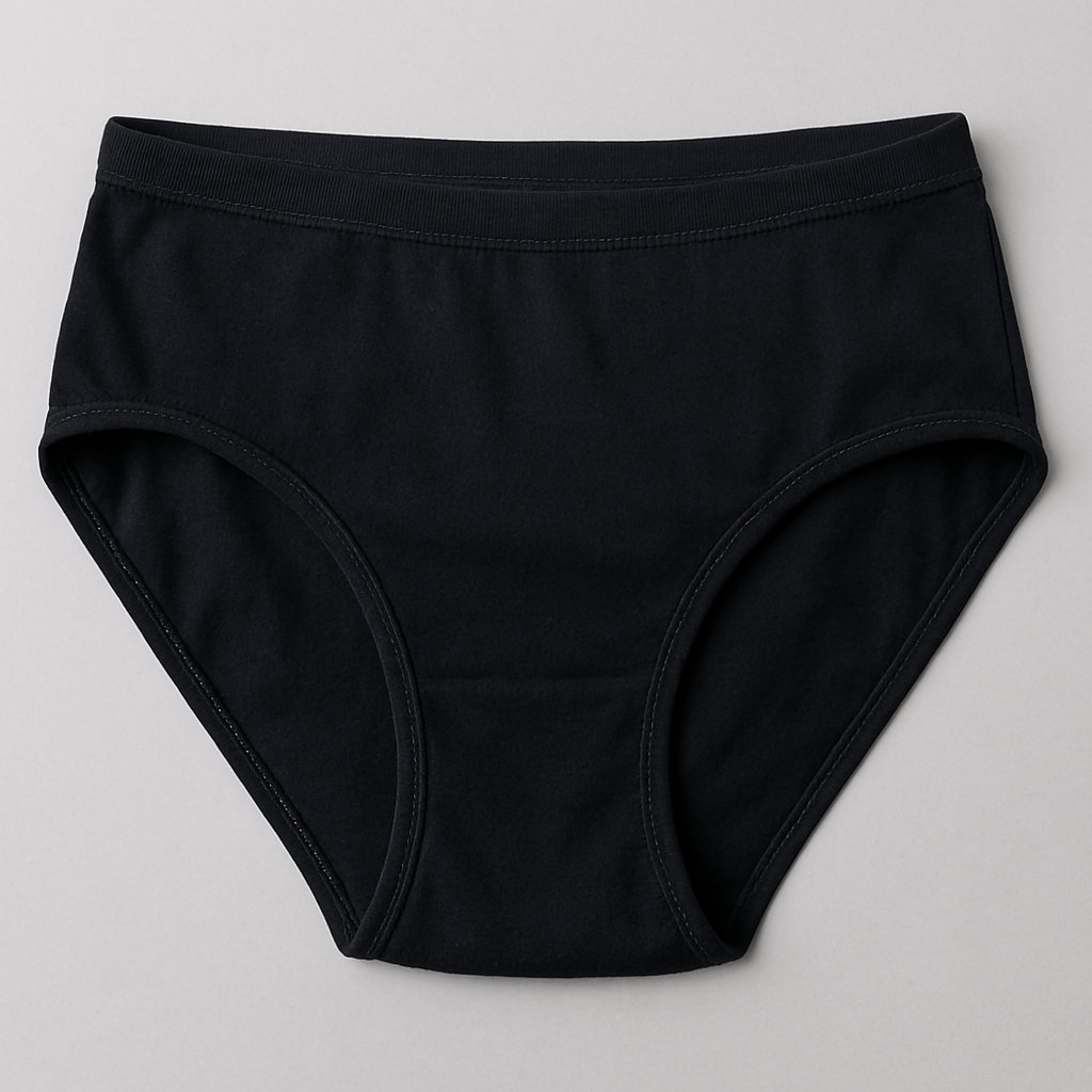Copilot_20250911_112242-2 Malai Soft Fabric Underwear for Women – High Quality, Comfortable & Lightweight Everyday Panty in Black, Sizes S, M, - Image 3
