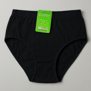 Malai Soft Fabric Underwear for Women – High Quality, Comfortable & Lightweight Everyday Panty in Black, Sizes S, M,