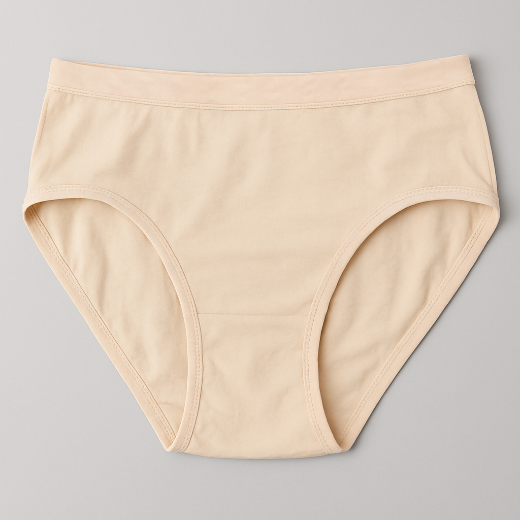 Copilot_20250911_113438 Malai Soft Fabric Underwear for Women – High Quality, Comfortable & Lightweight Everyday Panty in Skin Color, Sizes - Image 3