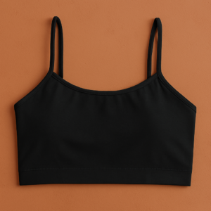 Teenagers’ Malai Non-Padded Bra – Soft, Lightweight & Comfortable Everyday Wear Lingerie, Plain Design in Black, Siz