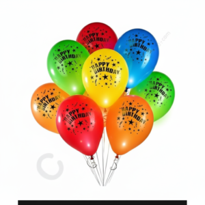 5Pcs Light Up LED Balloons HBD – Glowing Party Balloons for Birthday, Anniversary, Wedding, New Year, and Celebration De