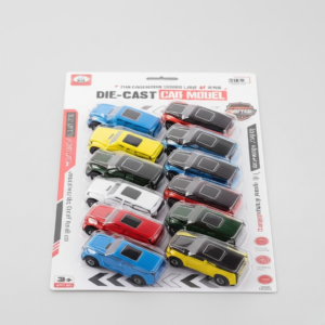Die-Cast Metal Toy Cars Set – Pack of 12 Assorted SUV Models in Vibrant Colors for Kids’ Play, Collecting, Racing, and G