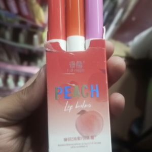 3 In 1 Shijing Peach Lip Balm – 3-in-1 Moisturizing, Hydrating, Protective & Nourishing Lip Care with Vitamin E – Na