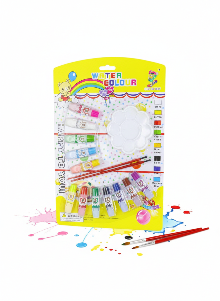 Gemini_Generated_Image_r1monhr1monhr1mo Water Color Painting Set with Brushes and Palette – Vibrant Watercolor Paints, High-Quality Brushes, and Mixing Palette - Image 4
