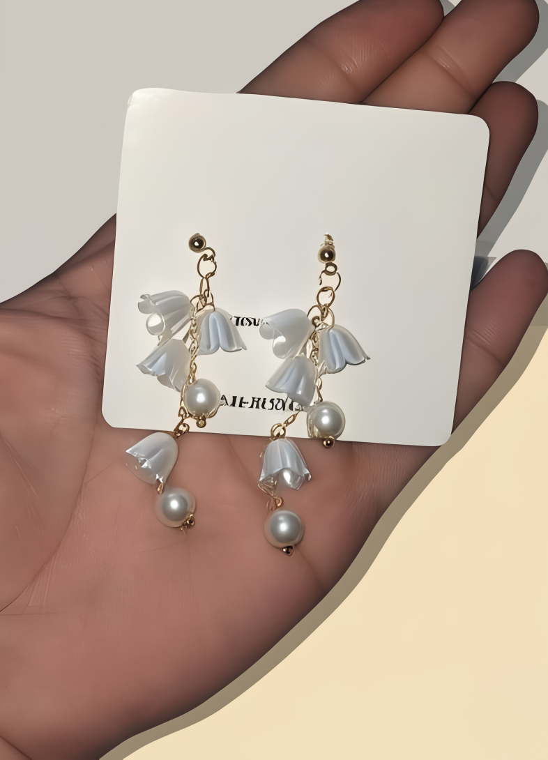 Gemini_Generated_Image_sqnrhbsqnrhbsqnr_cleanup-Picsart-AiImageEnhancer-1 Pearl Korean Flower Earrings for Women – Elegant White Floral Design with Classic Pearl Detailing | Stylish Fashion Jewe - Image 4