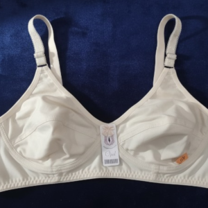 Jersey Soft Fabric Non-Padded Bra for Women – Plain Comfortable & Lightweight Everyday Wear Lingerie in Beige, Avail