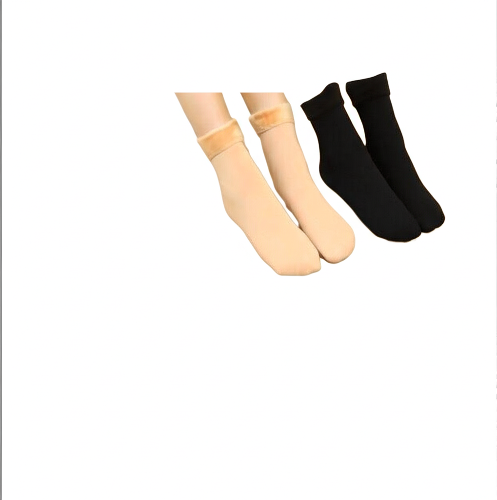 Gemini_Generated_Image_xkcs5bxkcs5bxkcs Women’s Woolen Quarter Socks – Pack of 2 , Soft & Warm Winter Wear, Elegant Style, Flexible Size, Comfortable Daily - Image 2