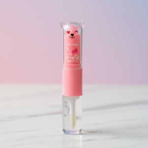2 in 1 Cute Lip Balm + Lip Oil โ Moisturizing, Glossy & Nourishing Lip Care | Available in Yellow, Red, Pink, Dark P