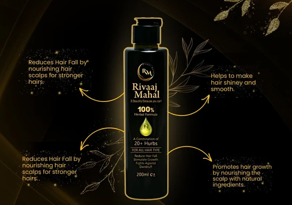 Rivaaj Hair Oil Hair food Organic Hair problem Solution (200ml)