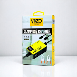Vizo V5000 – Multi-Port Clip Charger | V5000 – 3.5A Multi-Port Clip Charger with Micro USB, Type-C & USB-A | Versati