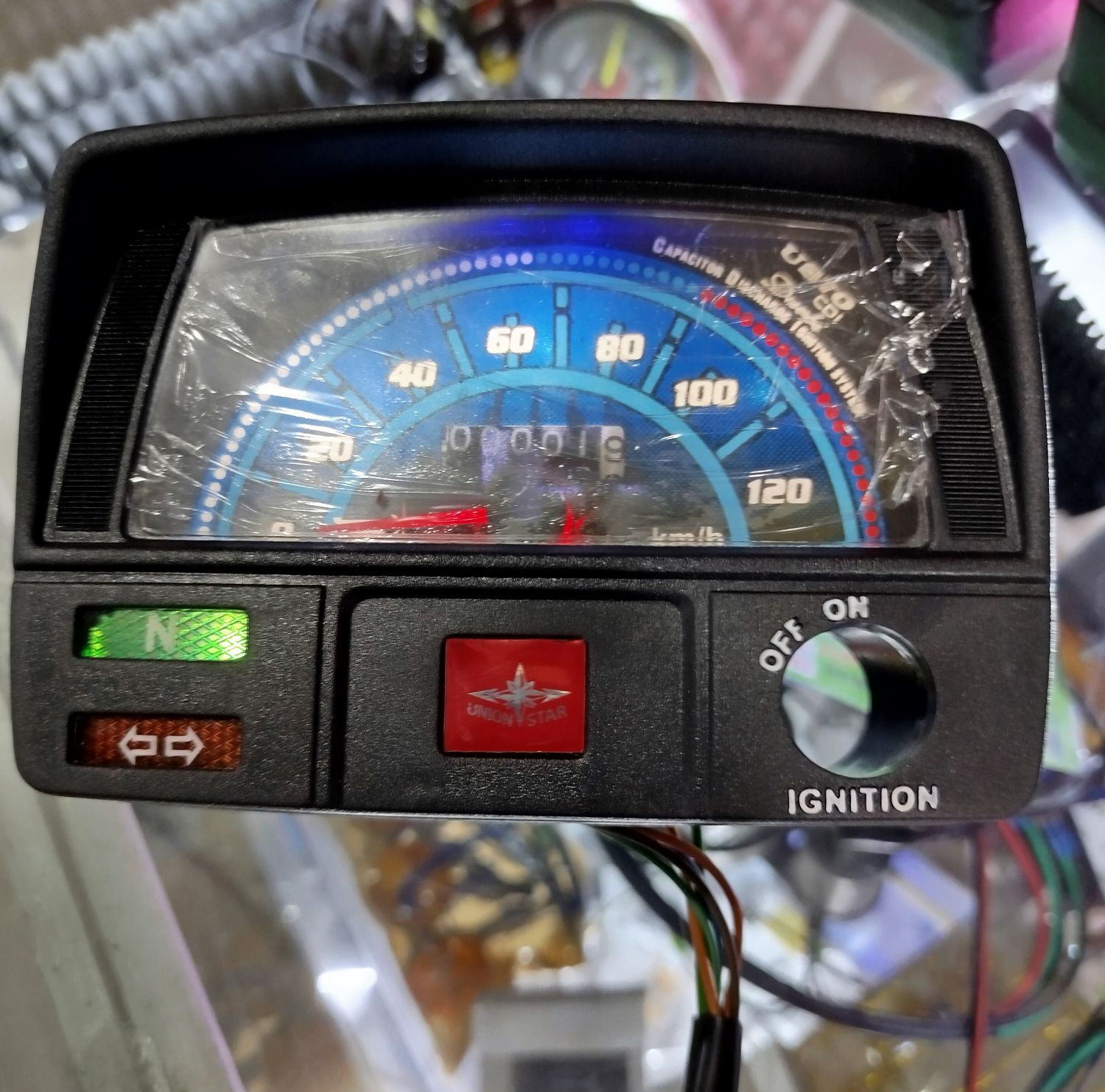 Union star motorcycle Speedo meter with led lights for CD70 Motorcycle & For all 70 cc Bike