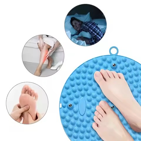 Circular jogging finger press board, foot massage foot pad, adult toe press board, meridian through soft silicone pedal