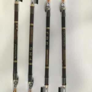 Pack Of 12 FRS Eyebrow Pencil 2 in 1 | Black & Brown Both | Best Quality Eyebrow Pencil For Girls & Women