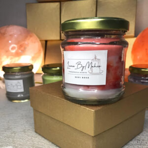 Sufi Rose Candle - A Divine Bloom of Spirituality and Love โ Handmade Floral & Citrusy Soy Wax Candle - 100 gram
