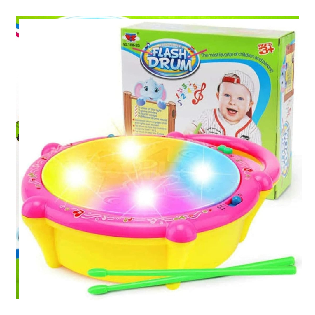 Untitled-Project-2 3D Flash Drum for Kids – Musical Toy with Lights, Sounds & 3 Game Modes - Image 3