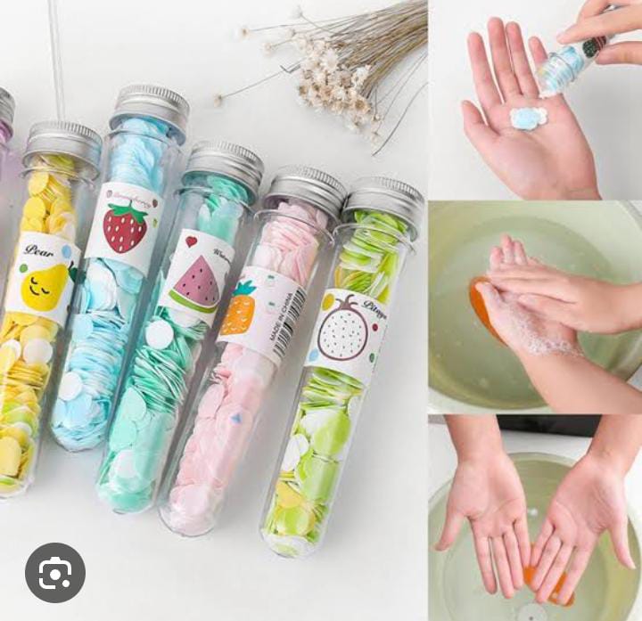 WhatsApp-Image-2023-12-12-at-11.37.39-AM-1 200 PCS Disposable Paper Soap with Portable Tube Bottle – Multi-Color Travel Soap Sheets for Hand Washing, Camping, and