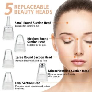 Face Vacuum Blackhead Remover Pore Cleaner | Electric Deep Cleansing Tool for Nose & Face