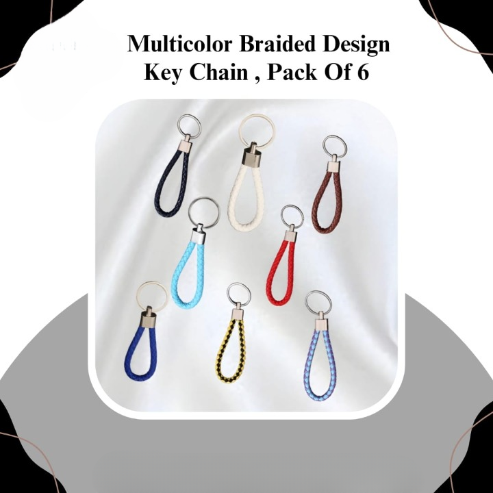 WhatsApp-Image-2025-01-30-at-8.43.35-AM_cleanup 01 PCs Multi Color Braided Design Keychain | Best Quality Keychain ( Random Color ) - Key-Chain For Bikes & Cars