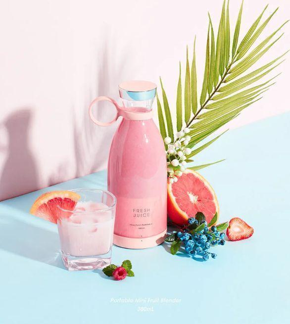 Mini Portable Blender Electric Fruit Juicer Mixers 380 Ml (random color)