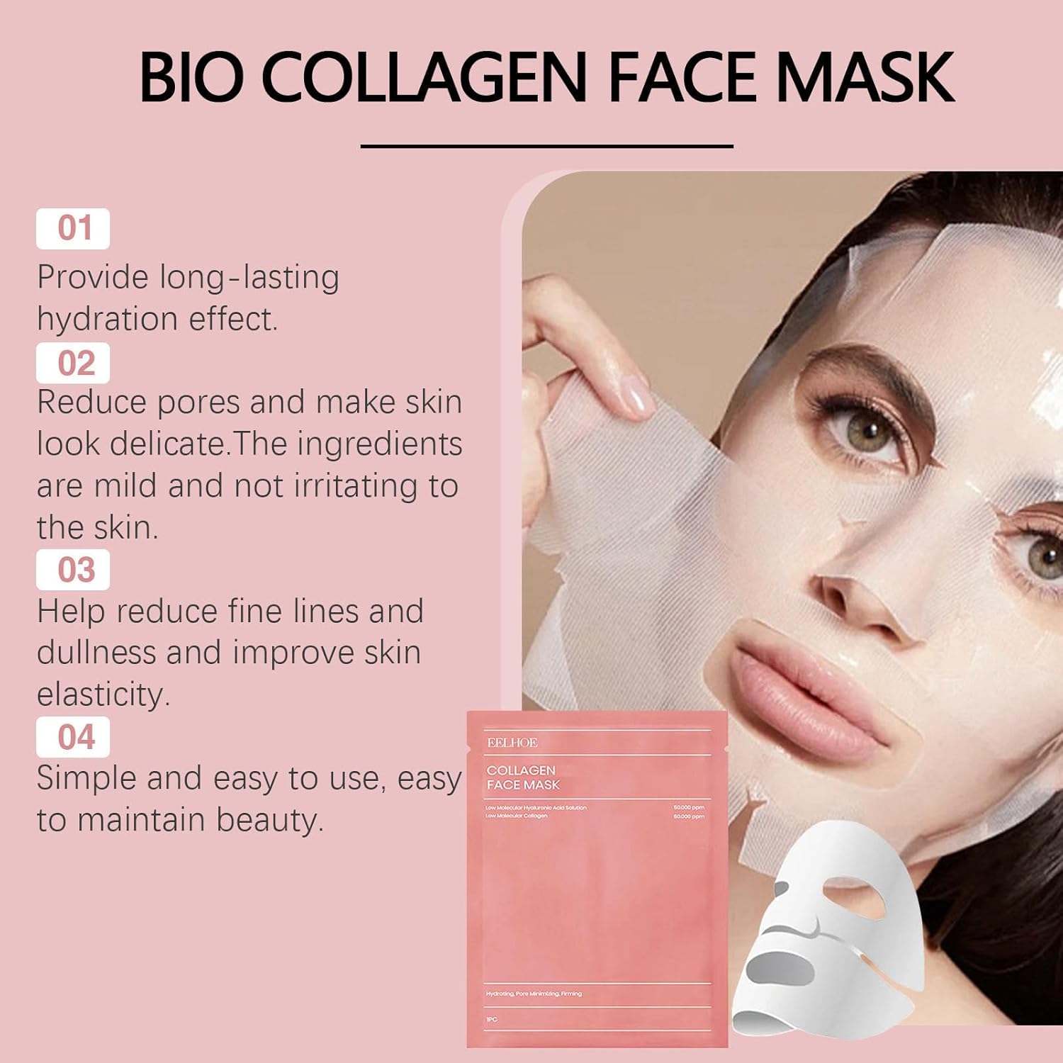 WhatsApp-Image-2025-02-28-at-4.56.49-PM 1 Pc Bio-Collagen Real Deep Mask, Hydrating Over Night, Facial Sheet Mask, Pore Minimising, Firming, Collagen Mask, Hydr - Image 3