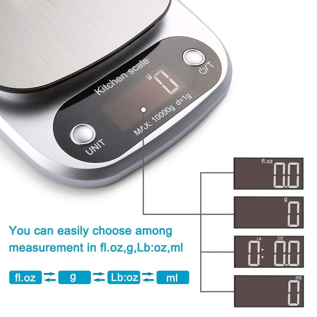 Kitchen Digital Weight Scale Digital Kitchen Scale Digital Weight Machine | Digital Scale with 1 gram to 10000 gram Weig